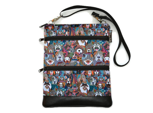 ELLA BELLA (SMALLEST) Travel Bags Crossbody Purse - Cross Body - Faux Leather  - Dog