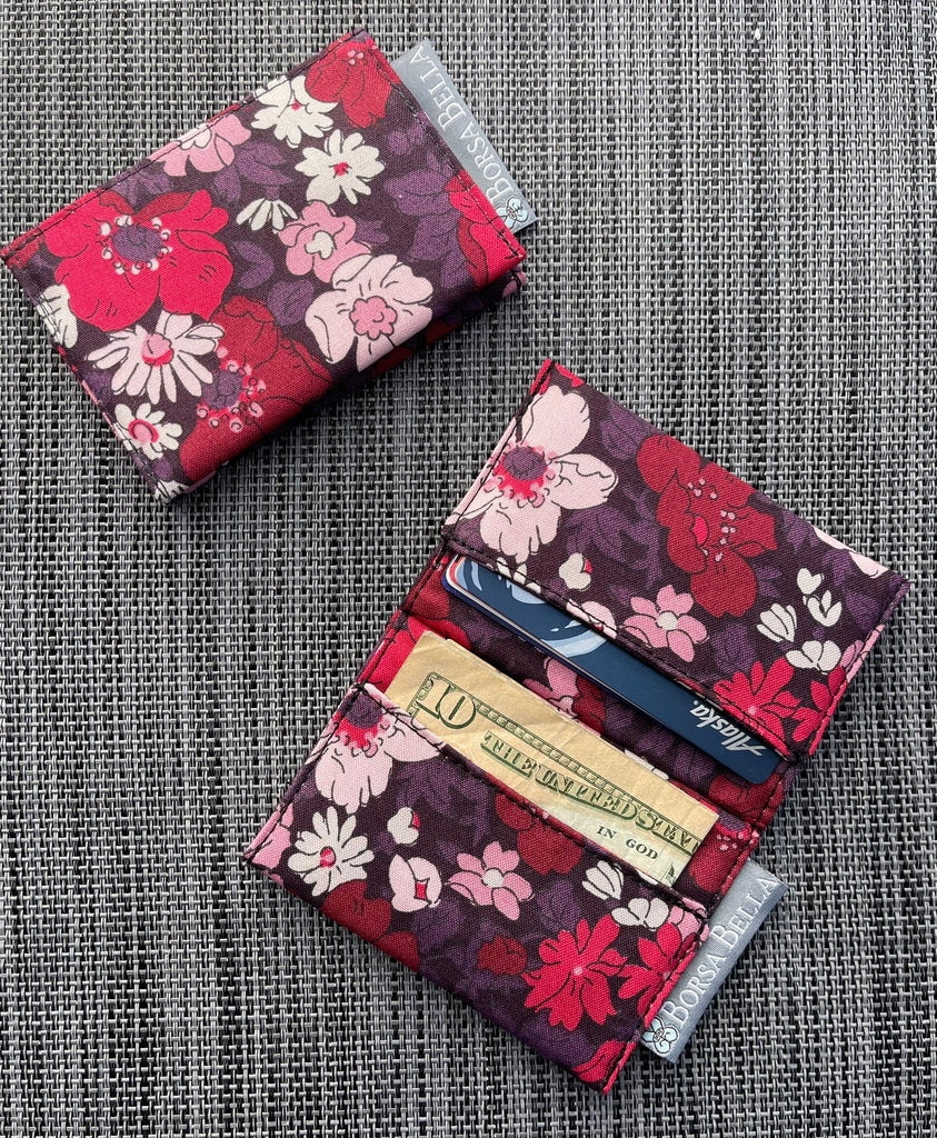 Copy of Card Holder RFID Protected -  Flower Show Fabric
