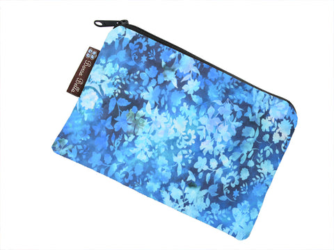 Clearance Catch All Zippered Pouch - Blue