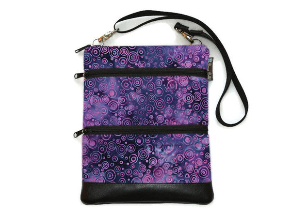 Travel Bags Crossbody Purse - Cross Body - Faux Leather - Tablet Purse - Plum Perfect Fabric