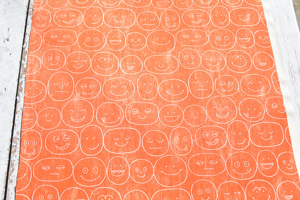 Convertible Backpack Bag -  Orange Expression Canvas Fabric