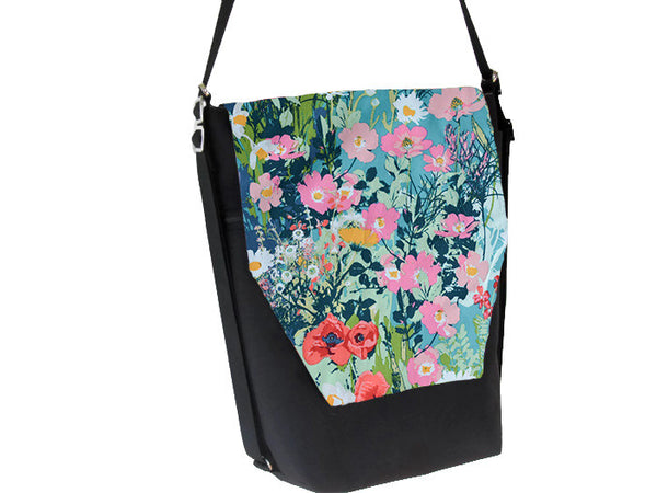Convertible Backpack Bag -  I come to the garden...  Fabric