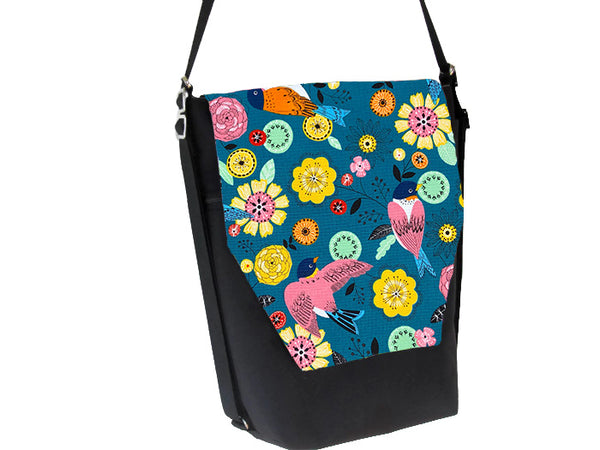 Convertible Backpack Bag -  Garden Party Fabric