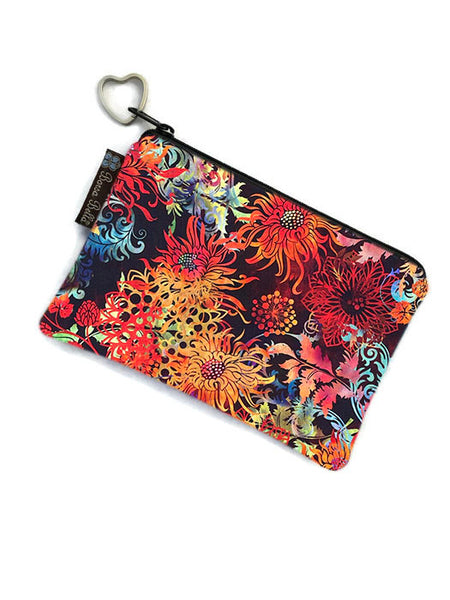 Catch All Zippered Pouch - Floragraphics Sunset Fabric