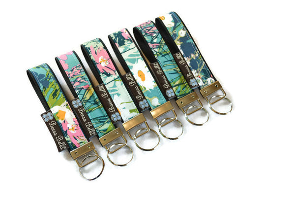 Keychain Wristlets -   I come to the garden... Fabric