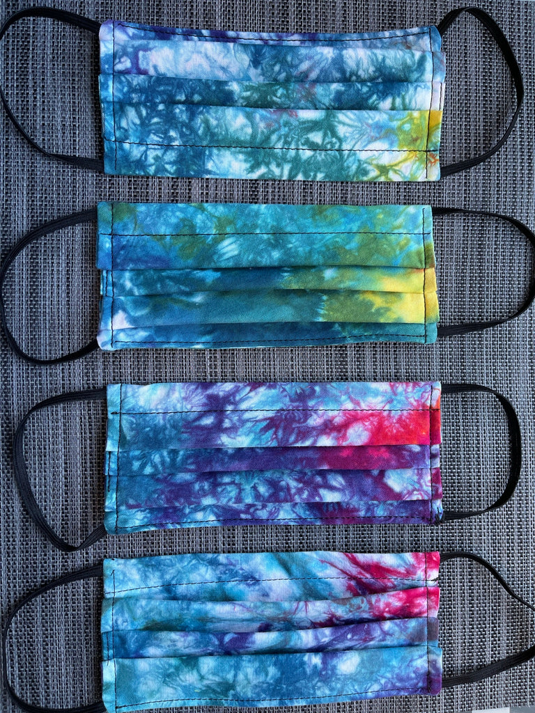 2 or 3 layer Face Mask Limited Edition - Very Limited Multi-Colored Tie Dye Fabric