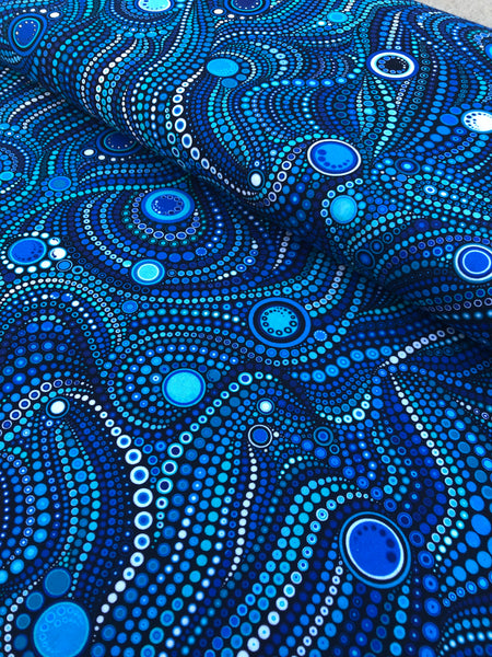 New Design - The Ariel - Blue Kraken Fabric