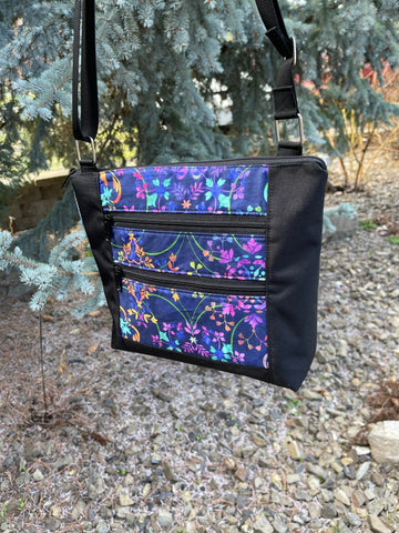 New Design - The Ariel - Blue Violet Fabric with Black Sides and Back