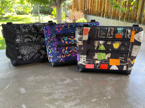 New Design - The Ariel - Dazzle Fabric with Black Sides and Back