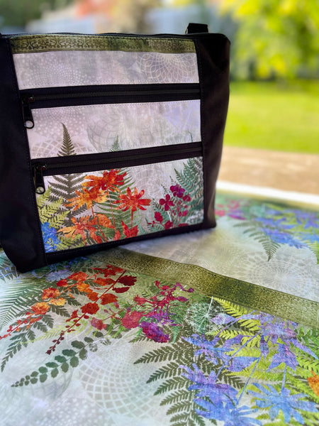 New Design - The Ariel - FernTastic With Black Sides and Back