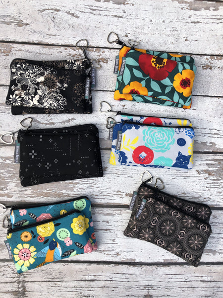 Catch All Zippered Pouch - Bubble Scope Fabric
