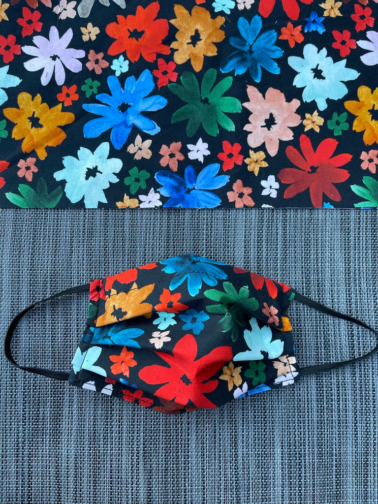 2 or 3 layer Face Mask Limited Edition - Wild Daisy Fabric