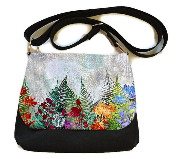 Itsy Bitsy/Bigger Bitsy Messenger Purse - FernTastic Fabric