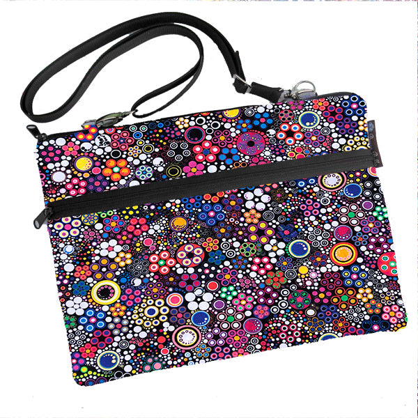 Laptop Bags - Shoulder or Cross Body - Adjustable Nylon Straps - Glorious Dot Fabric