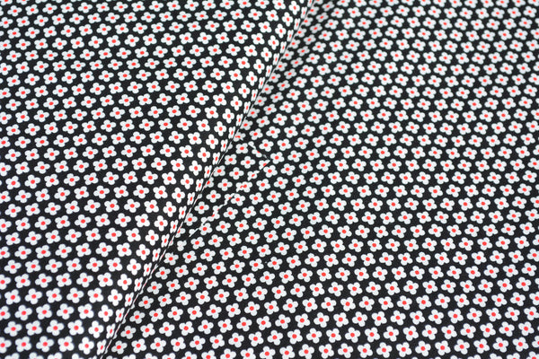 Convertible Backpack Bag -  Mini Daisy Dots Fabric