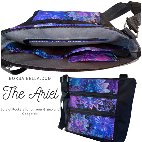 New Design - The Ariel - Dazzle Fabric with Black Sides and Back