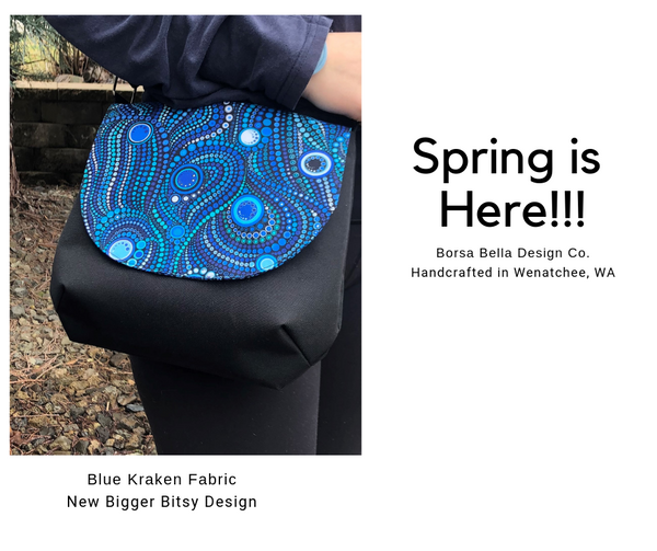 Itsy Bitsy/Bigger Bitsy Messenger Purse - Geometric  Fabric