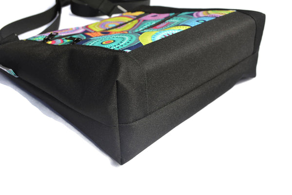 New Design - The Ariel - Blue Violet Fabric with Black Sides and Back