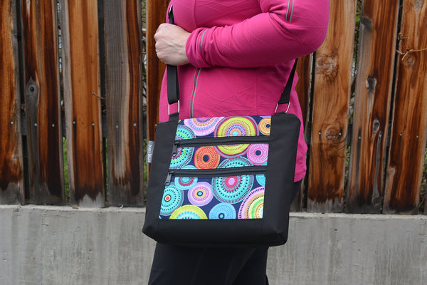 New Design - The Ariel - Blue Violet Fabric with Black Sides and Back